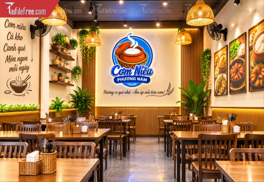 Mẫu Logo Tiệm Cơm_BH1347