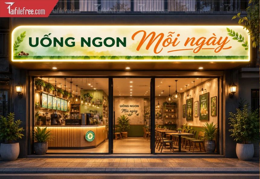 Biển Quảng Cáo, Bảng Hiệu Tiệm Caffe_BH1349