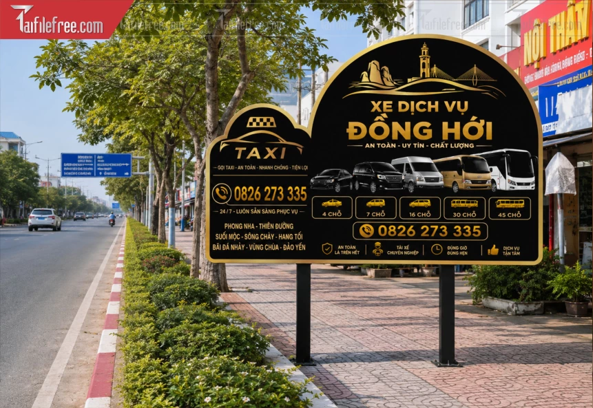 Biển Hiệu, Bảng Hộp Đèn Dịch Vụ Du Lịch_BH1358