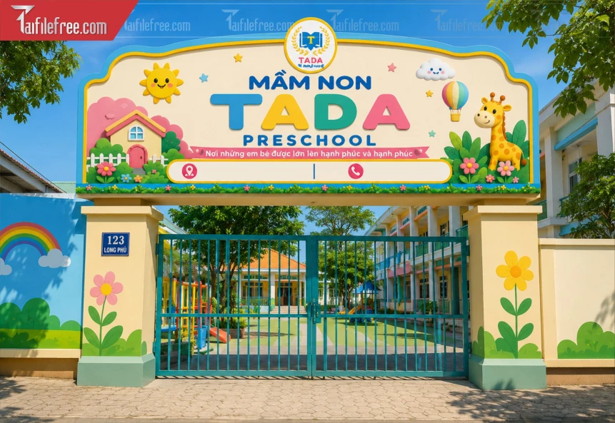 Biển Quảng Cáo, Bảng Hiệu Trường Mầm Non_BH1362