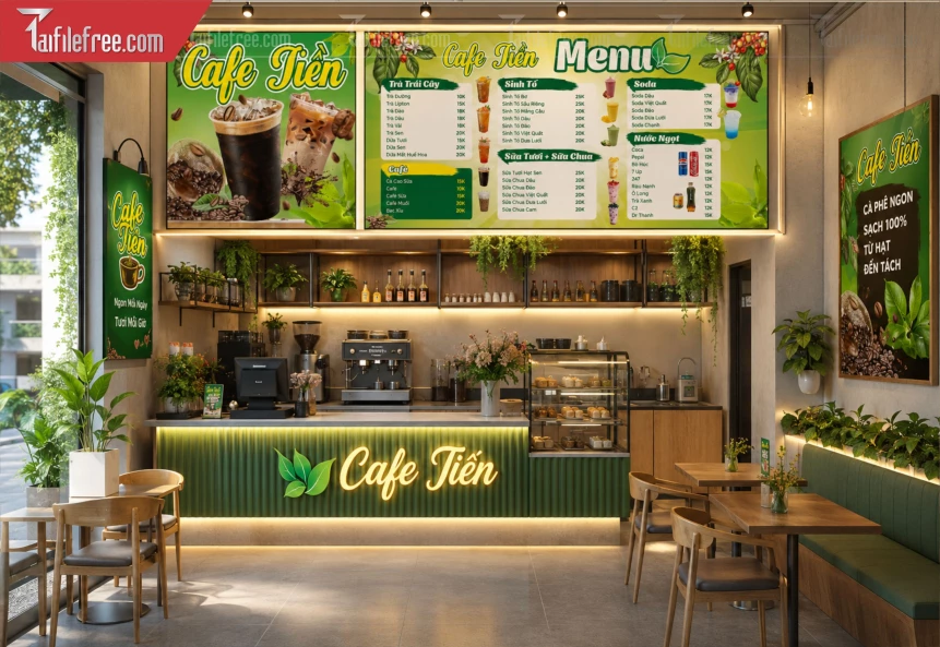 Menu Tiệm Caffe_BH1364