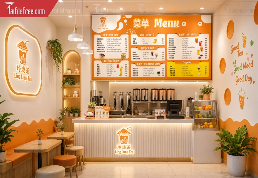 Menu Tiệm Trà Sữa_BH1366