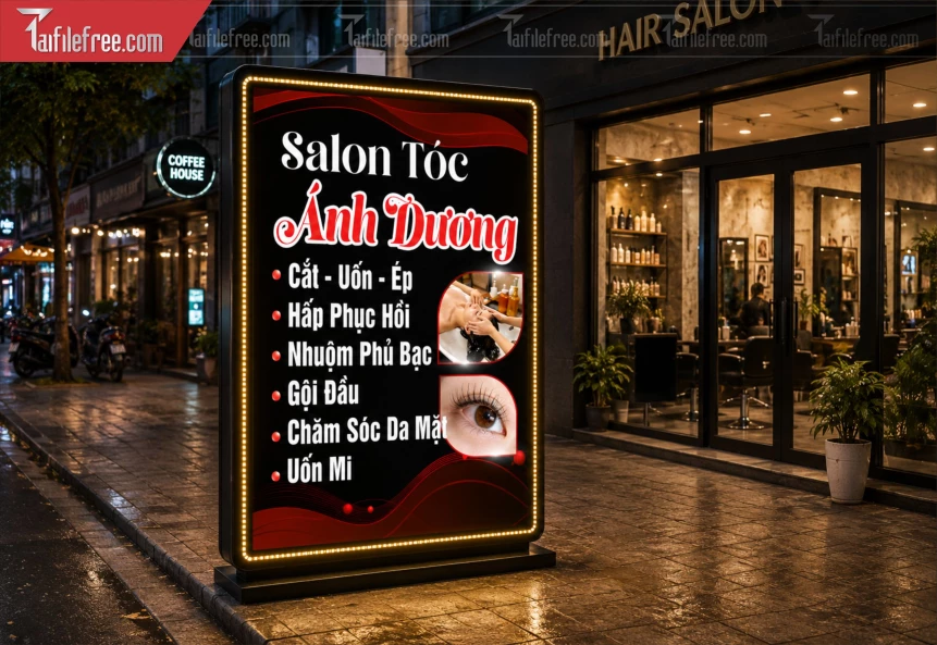Biển Hiệu, Bảng Hộp Đèn Tiệm Spa_BH1374