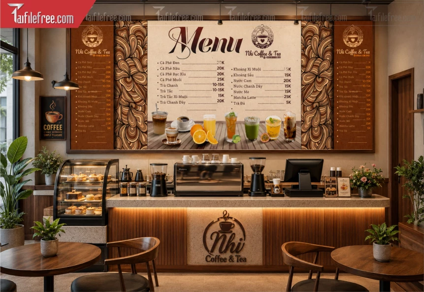 Menu Tiệm Caffe_BH1386