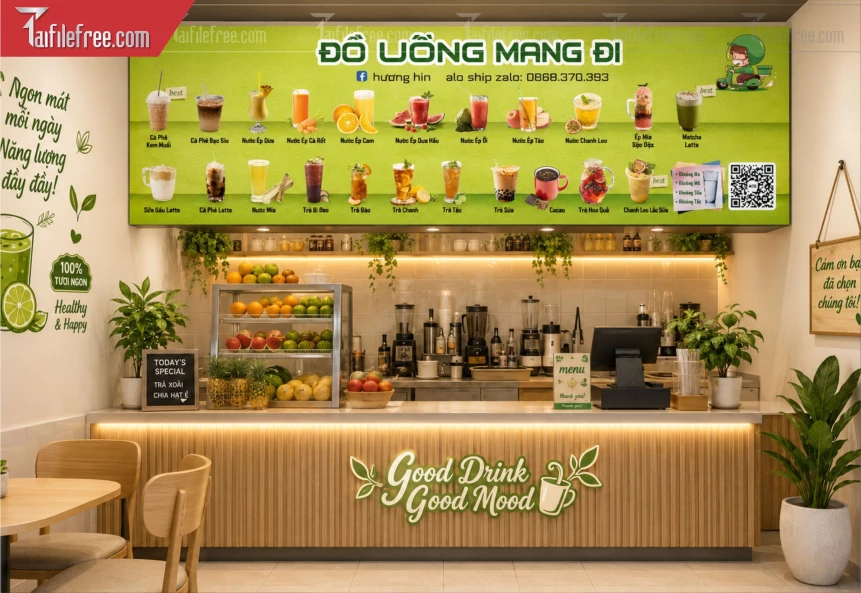 Menu Tiệm Trà Sữa_BH1387