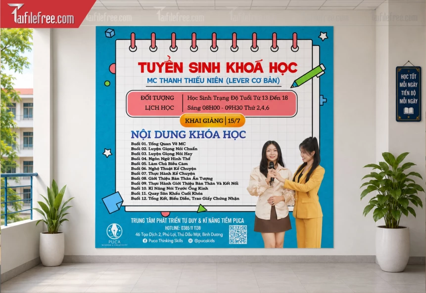 Mẫu Bảng Tuyển Sinh Khóa Học_BH1388