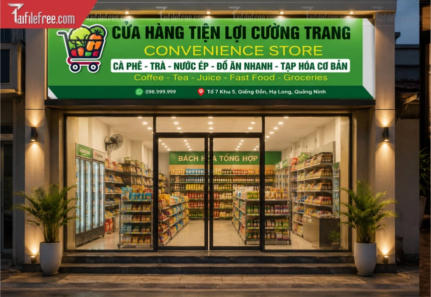 Biển Quảng Cáo, Bảng Hiệu Cửa Hàng Tiện Lợi_BH1390
