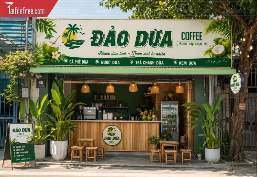 Biển Quảng Cáo, Bảng Hiệu Tiệm Caffe_BH1395