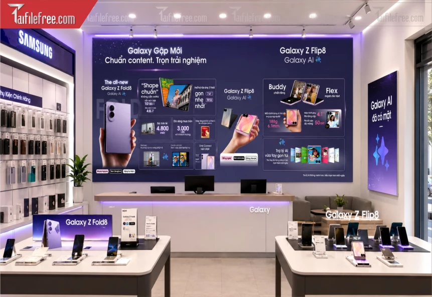 Mẫu Banner Trang Trí Cửa Hàng Điện Thoại_BH1400