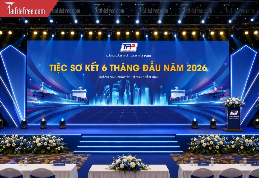 Mẫu Phông Nền Tiệc Sơ Kết_BH1402