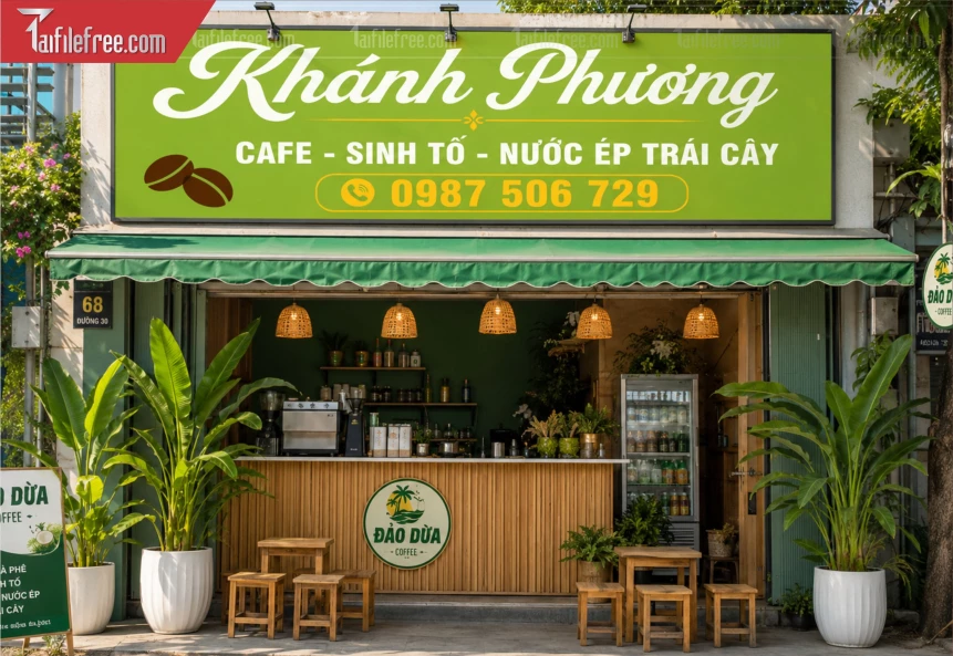 Biển Quảng Cáo, Bảng Hiệu Tiệm Caffe_BH1403