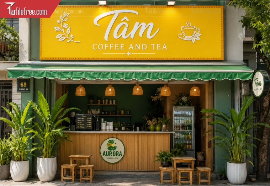 Biển Quảng Cáo, Bảng Hiệu Tiệm Caffe_BH1414