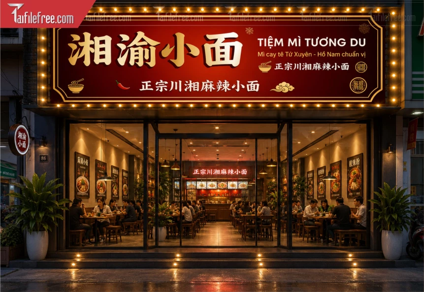 Biển Quảng Cáo, Bảng Hiệu Tiệm Ăn_BH1420