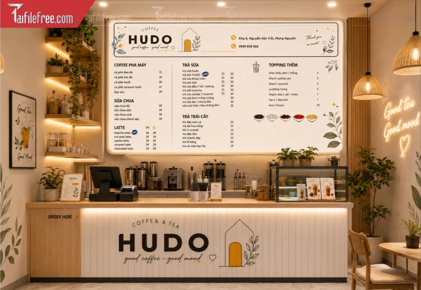 Menu Tiệm Trà Sữa_BH1427