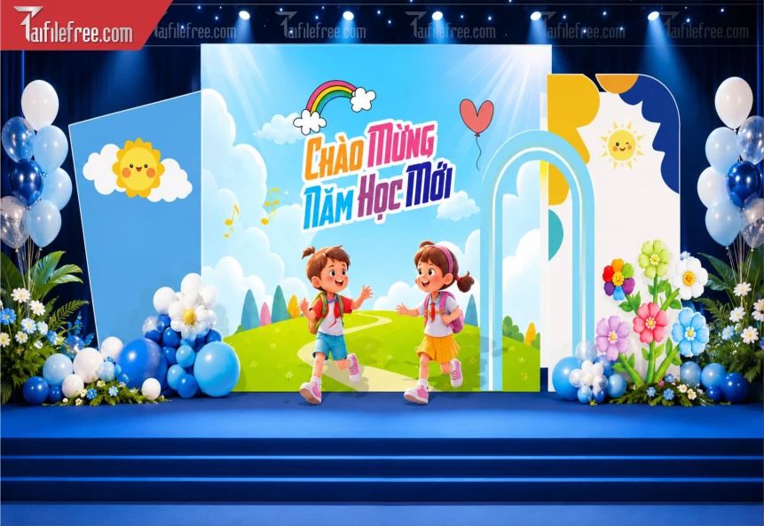 Mẫu Background Chào Mừng Năm Học Mới_BH1430