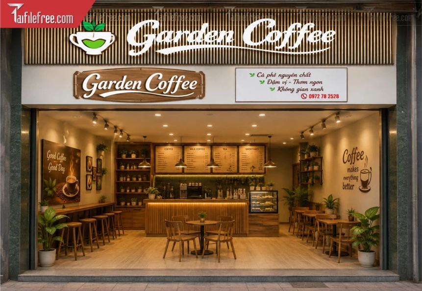 Biển Quảng Cáo, Bảng Hiệu Tiệm Caffe_BH1439