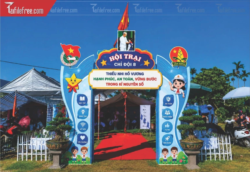 Mẫu Cổng Chào Hội Trại_BH1447
