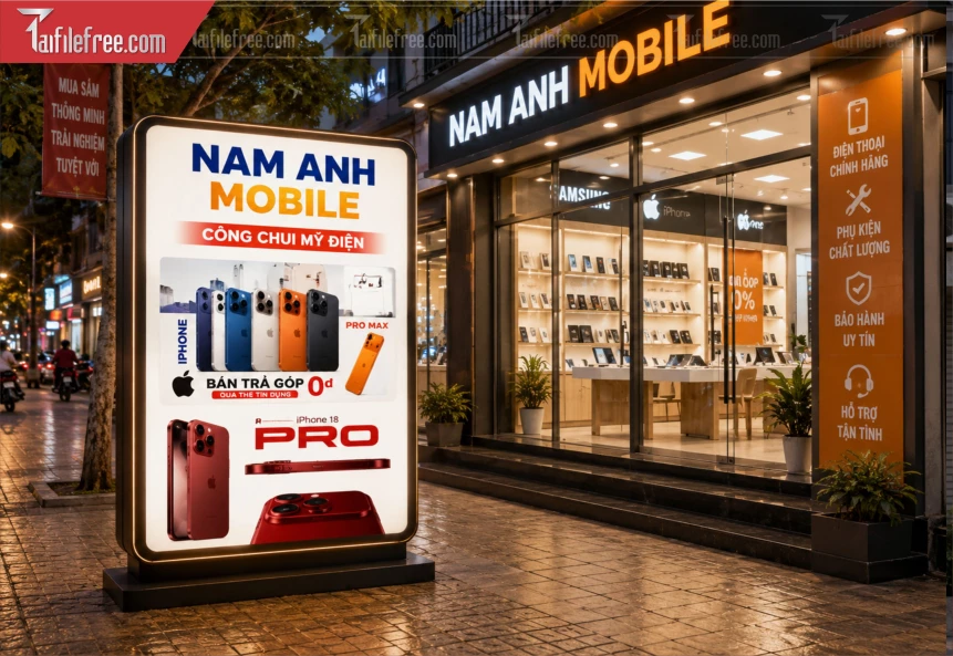 Biển Hiệu, Bảng Hộp Đèn Tiệm Điện Thoại_BH1452