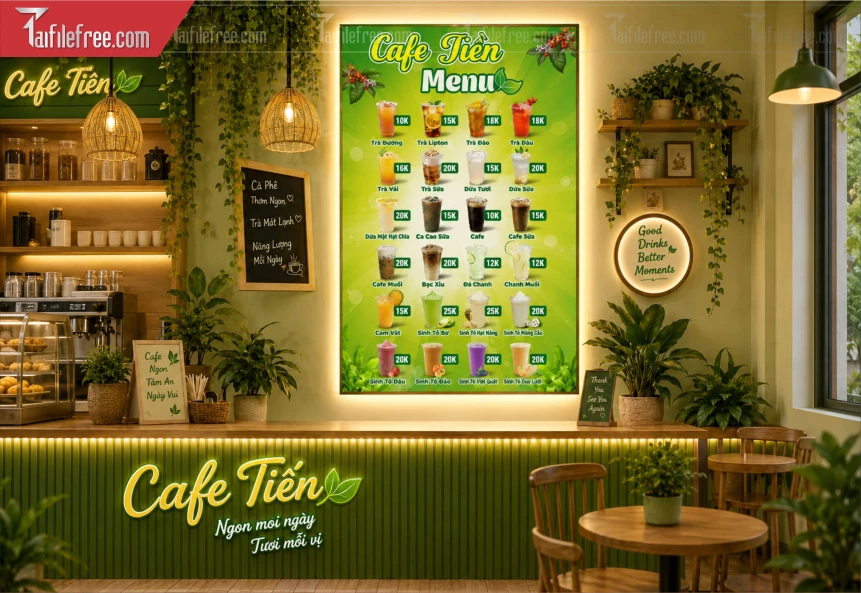 Menu Tiệm Caffe_BH1459