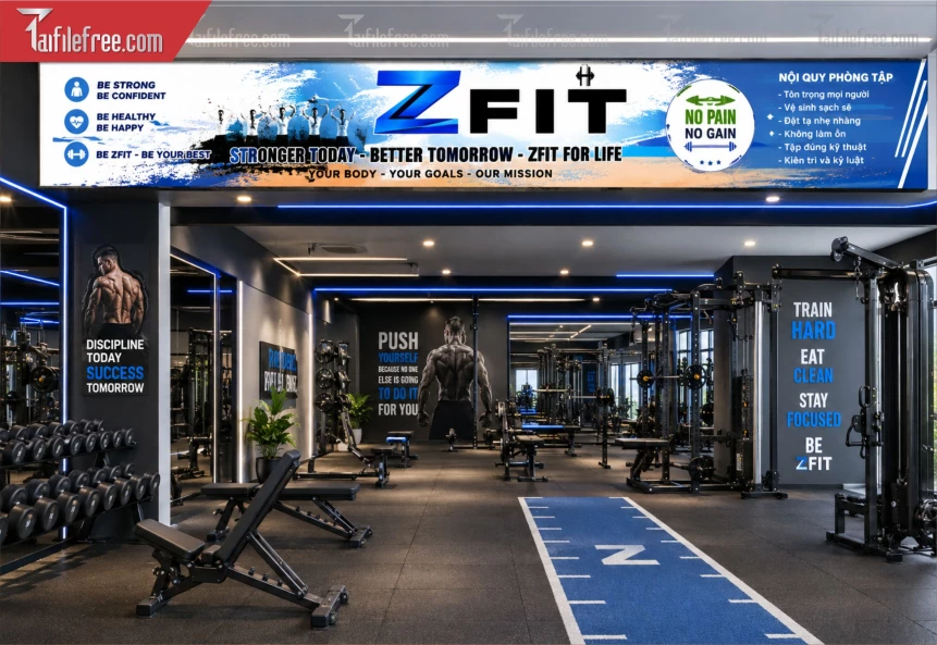 Mẫu Băng Rôn Phòng Tập Gim_BH1466