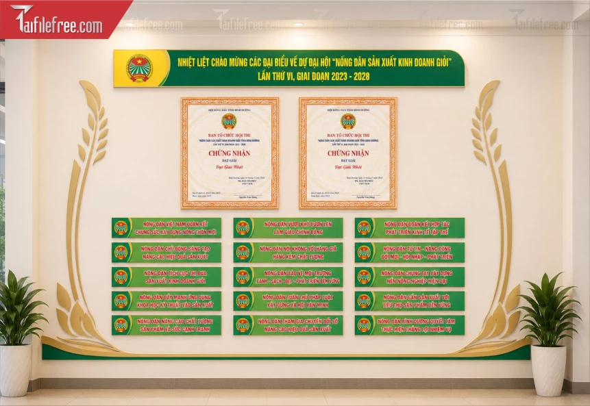 Mẫu Ma Két Trang Trí Hội Trường_BH1473