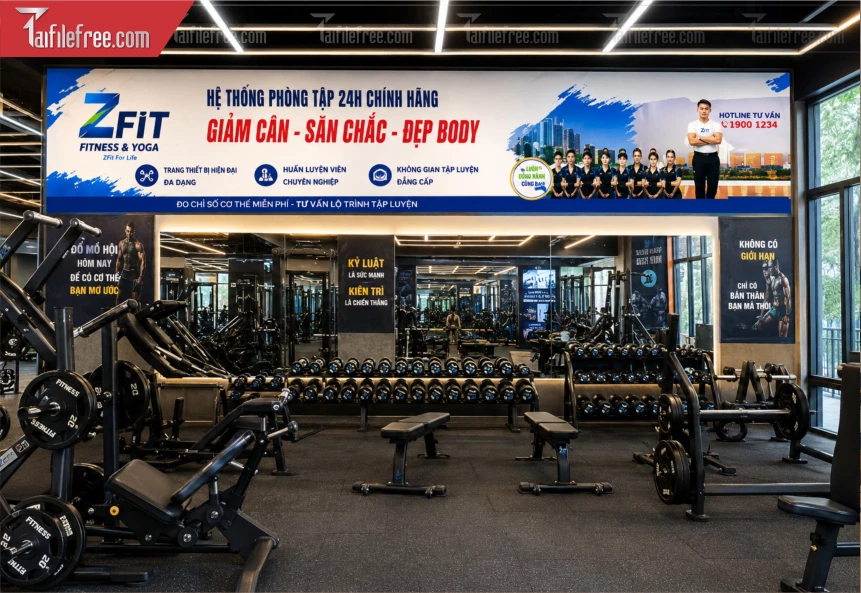 Mẫu Băng Rôn Phòng Tập Gim_BH1477