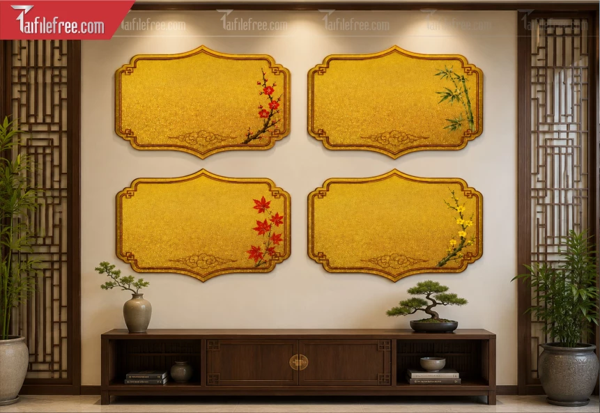 Mẫu Bảng Xuân Hạ Thu Đông_BH1479