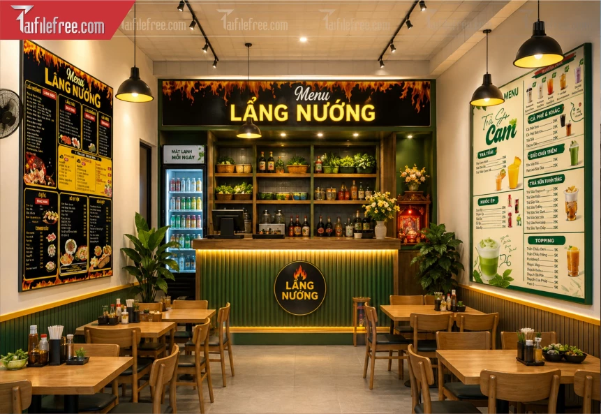 Menu Tiệm Trà Sữa_BH1480