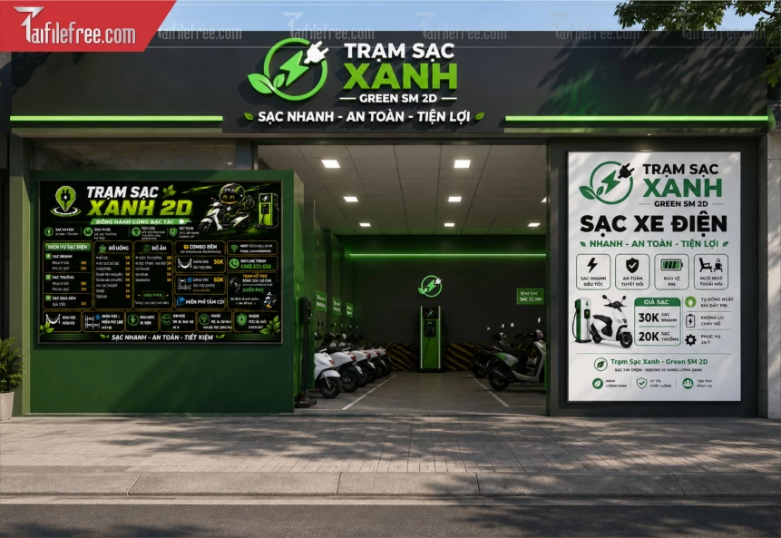 Mẫu Banner Sạc Xe Điện_BH1482