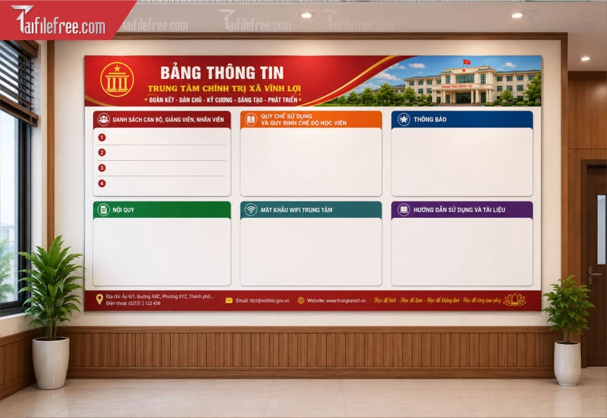 Mẫu Bảng Thông Tin_BH1485