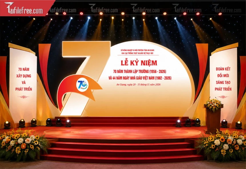 Mẫu Check In Lễ Kỷ Niệm 70 Năm Thành Lập Trường_BH1495