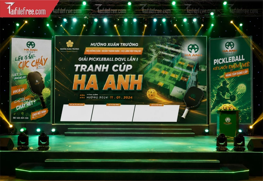Mẫu Phông Nền Thể Thao Pickleball_BH1534