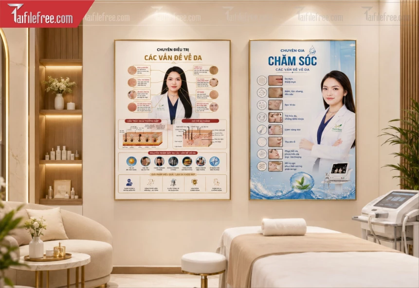 Mẫu Tranh Treo Tường Tiệm Spa_BH1539