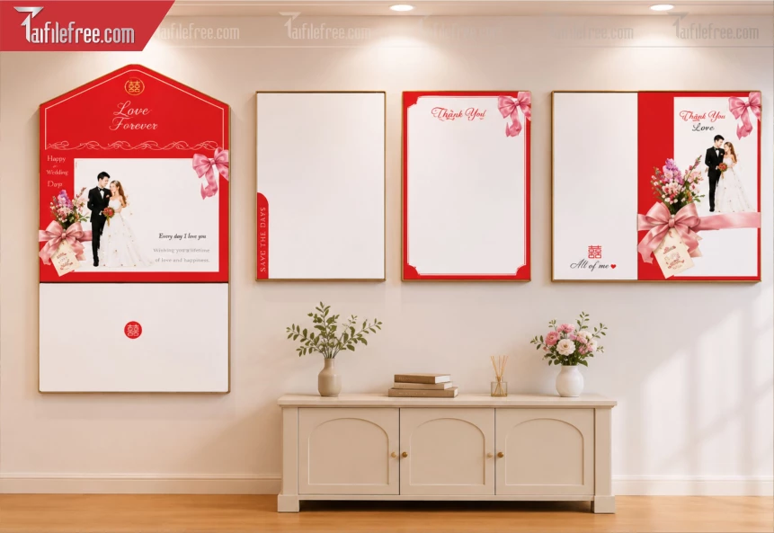 Mẫu Thiệp Cưới Đẹp File Vector_BH1550