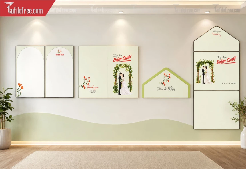 Mẫu Thiệp Cưới Đẹp File Vector_BH1556