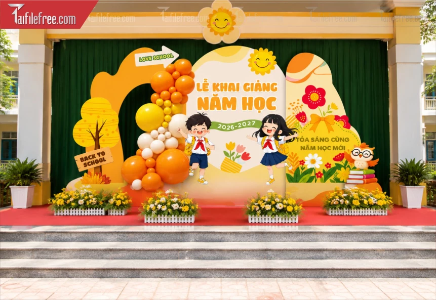 Mẫu Background Lễ Khai Giảng_BH1598