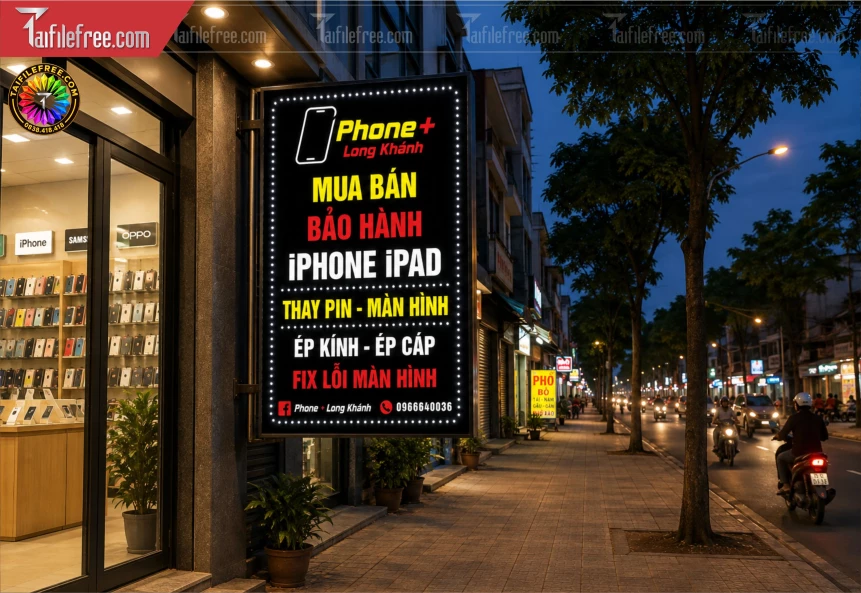 Biển Hiệu, Bảng Hộp Đèn Tiệm Điện Thoại_BH1603