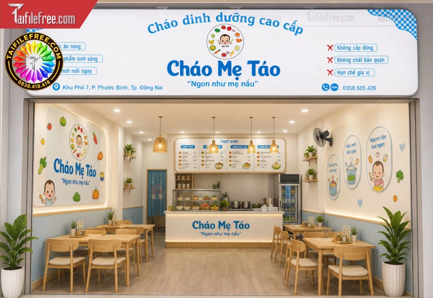 Biển Quảng Cáo, Bảng Hiệu Tiệm Cháo_BH1608