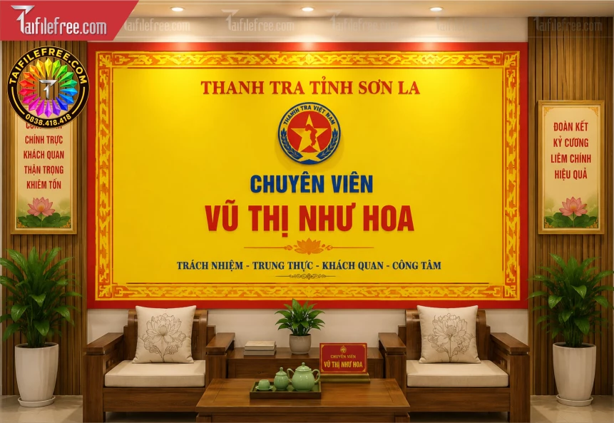 Mẫu Bảng Tên Chức Thanh Tra_BH1609