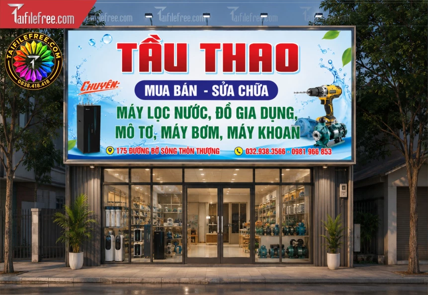 Biển Quảng Cáo, Bảng Hiệu Tiệm Điện Tử_BH1616