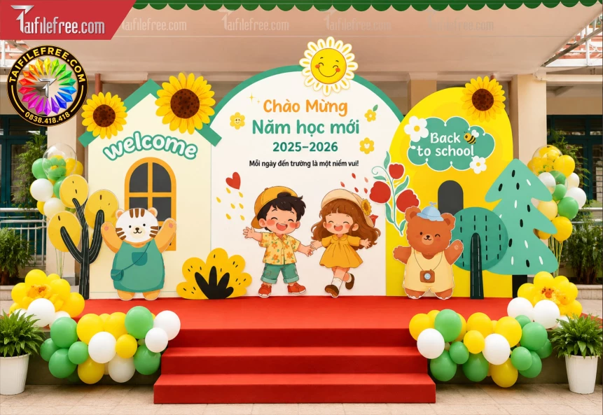 Mẫu Background Chào Mừng Năm Học Mới_BH1622