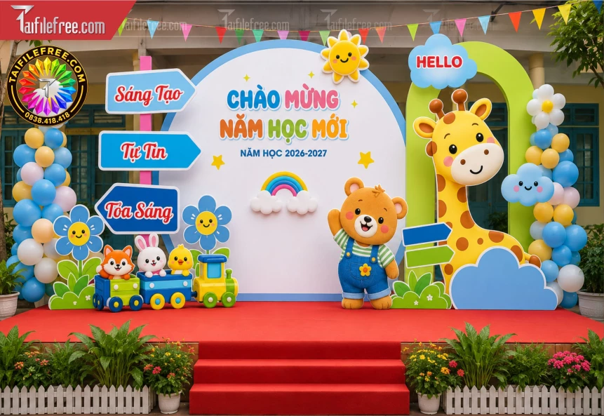 Mẫu Background Chào Mừng Năm Học Mới_BH1629