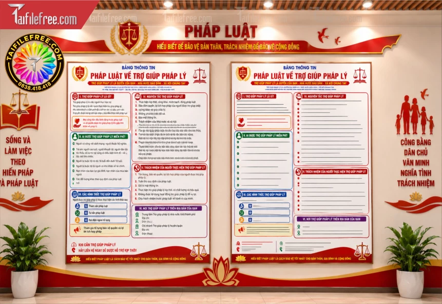 Mẫu Bảng Thông Tin Phổ Biến Giáo Dục Pháp luật_BH1633