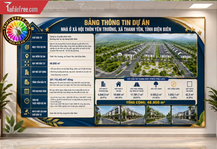 Mẫu Bảng Thông Tin Dự Án_BH1639
