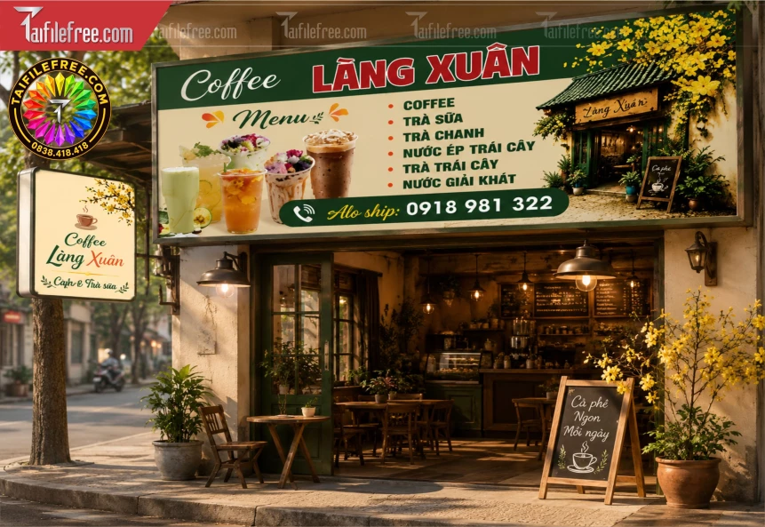 Biển Quảng Cáo, Bảng Hiệu Tiệm Caffe_BH1640