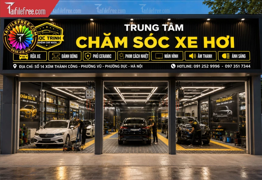 Biển Quảng Cáo, Bảng Hiệu Tiệm Sửa Xe_BH1646