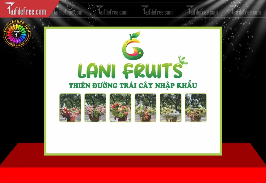 Mẫu Phông Nền Thiên Đường Trái Cây_BH1658