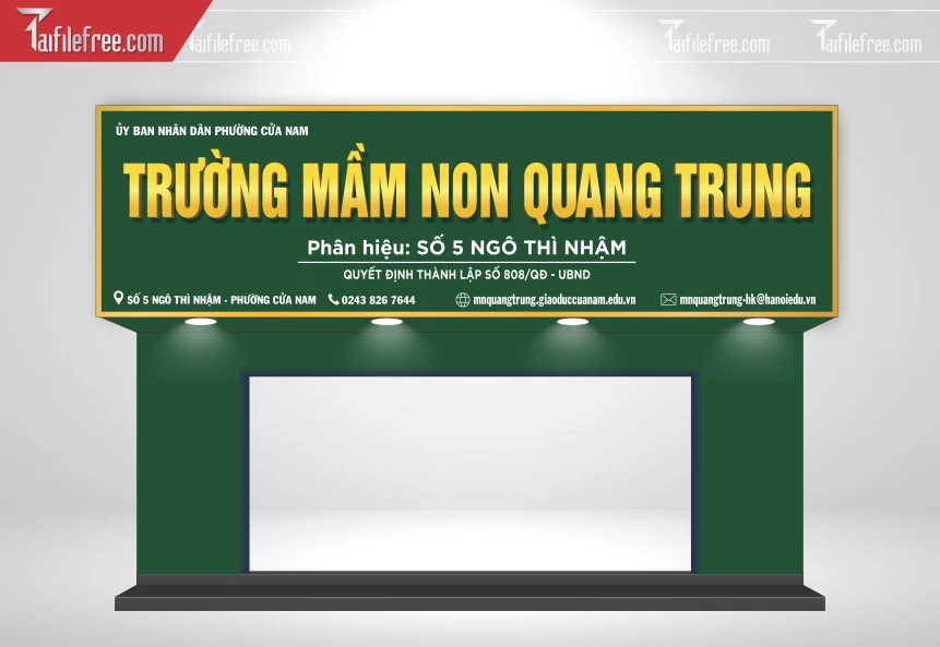Biển Quảng Cáo, Bảng Hiệu Trường Mầm Non_BH1675