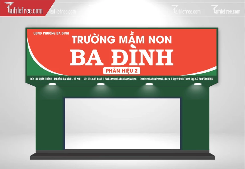 Biển Quảng Cáo, Bảng Hiệu Trường Mầm Non_BH1676