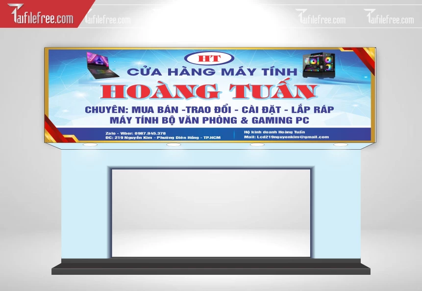 Biển Quảng Cáo, Bảng Hiệu Tiệm Máy Tính_BH1681